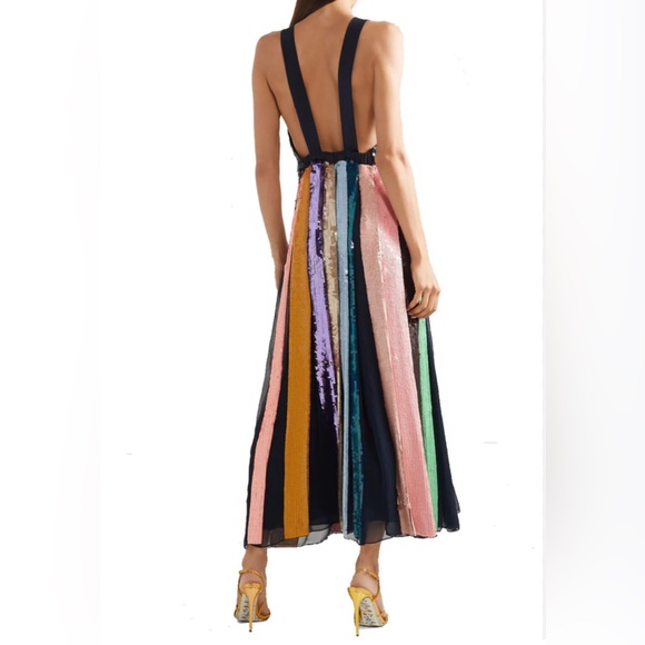 Tibi Multicolor Long Night Out Dress, Size 2 - Picture 3 of 11